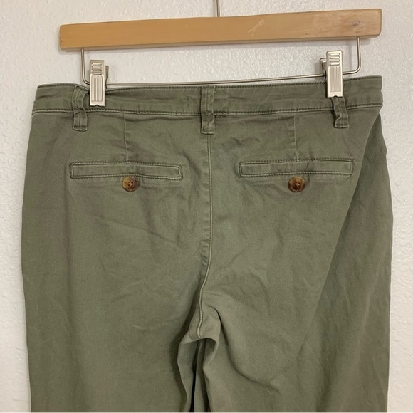 Maurices Olive Green Cotton Chino Pants Size 4 - Picture 9 of 9